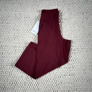 lululemon Align Wide Leg Crop 23” Red Merlot 8 NWT